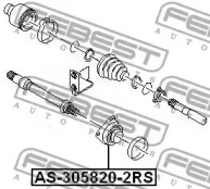 Підшипник кульковий FEBEST AS-305820-2RS