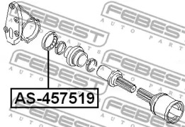 Подшипник приводного вала FEBEST AS-457519