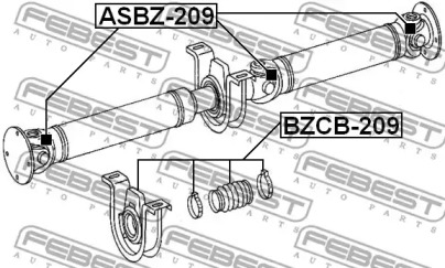 Хрестовина FEBEST ASBZ-209