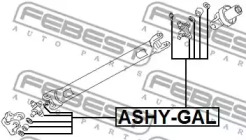 Радиатор кондиционера FEBEST ASHY-GAL