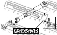 Хрестовина FEBEST ASK-SOR