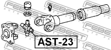 ХРЕСТОВИНА КАРДАННОГО ВАЛУ 29X49 FEBEST AST-23