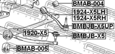 Пильник кульового шарніру FEBEST BMBJB-X5
