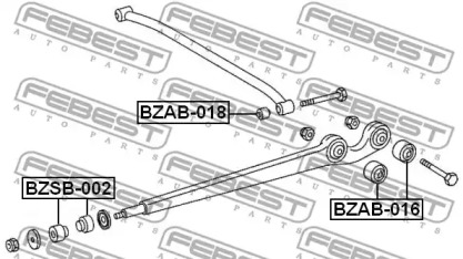 Сайлентблок FEBEST BZAB-016