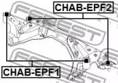 Подвеска FEBEST CHAB-EPF2