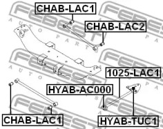 Сайлентблок FEBEST CHAB-LAC1
