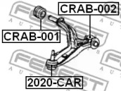 Сайлентблок FEBEST CRAB-002