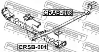 Сайлентблок FEBEST CRAB-003