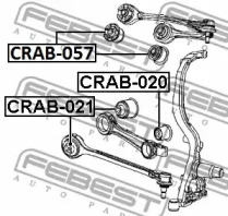 Сайлентблок FEBEST CRAB-021