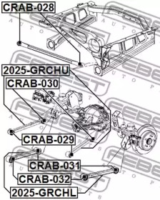 Сайлентблок підвіски FEBEST CRAB-031