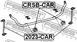 ВТУЛКА ПЕРЕДНЬОГО СТАБИЛИЗАТОРА D26 FEBEST CRSB-CAR
