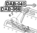 Сайлентблок FEBEST DAB-040
