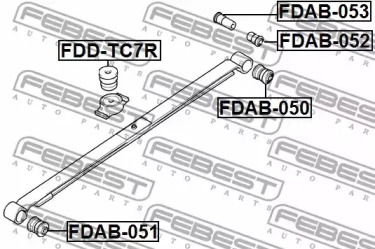 Сайлентблок FEBEST FDAB-051