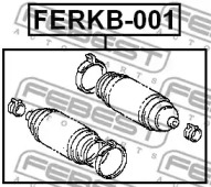 Пильник кермової рейки FEBEST FERKB-001