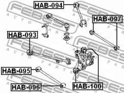 Сайлентблок FEBEST HAB-100