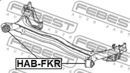 САЙЛЕНТБЛОК ЗАДНЬОЇ БАЛКИ FEBEST HAB-FKR
