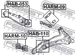 Сайлентблок FEBEST HARM-10