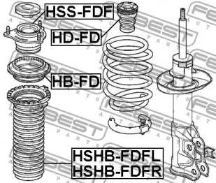 Подшипник опори амортизатора FEBEST HB-FD