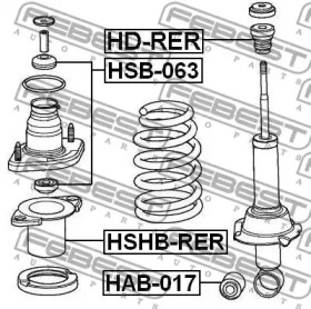 _відбійник амортизатора FEBEST HD-RER