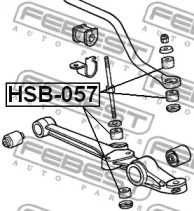 ВТУЛКА СТОЙКИ ПЕРЕДНЬОГО СТАБИЛИЗАТОРА D8 FEBEST HSB-057