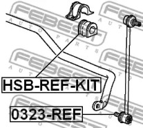 Втулка стабілізатору FEBEST HSB-REF-KIT
