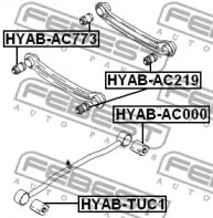 Сайлентблок FEBEST HYAB-AC000