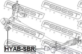 Сайлентблок FEBEST HYAB-SBR