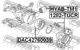 САЙЛЕНТБЛОК ЗАДНЬОЇ ЦАПФИ FEBEST HYAB-TM1