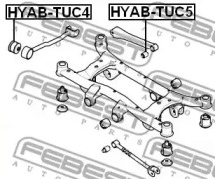 Сайлентблок FEBEST HYAB-TUC4
