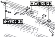 Втулка стабилизатора подвески FEBEST HYSB-NFF