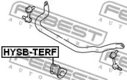 Втулка стабилизатора подвески FEBEST HYSB-TERF