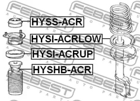 Вузол опорного підшипника амортизаційної стійки FEBEST HYSS-ACR