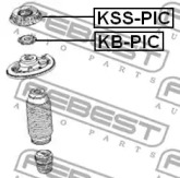 Підшипник опори амортизатора FEBEST KB-PIC