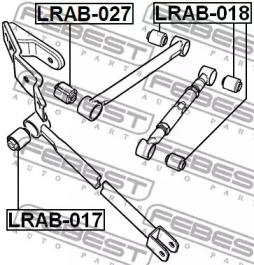 Сайлентблок FEBEST LRAB-027