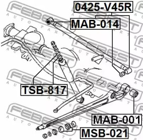 Сайлентблок FEBEST MAB-014