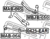 САЙЛЕНТБЛОК ЗАДНЬОГО ПОДОВЖНЬОГО ВАЖЕЛЯ FEBEST MAB-064