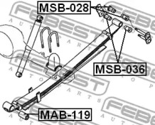 Сайлентблок FEBEST MAB-119