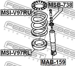Сайлентблок FEBEST MAB-159