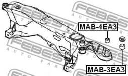 Сайлентблок FEBEST MAB-4EA3