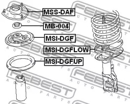 Подшипник опори амортизатора FEBEST MB-004