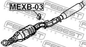 Елемент кріплення FEBEST MEXB-03