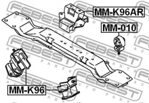 Подушка двигуна FEBEST MM-010