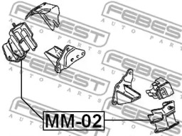 Подушка двигателя FEBEST MM-02