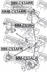Подушка двигателя FEBEST MM-CS3ARR