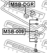Втулка стабілізатора підвіски FEBEST MSB-009