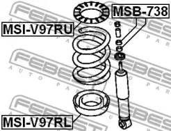 Втулка амортизатора FEBEST MSB-738