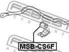 ВТУЛКА ПЕРЕДНЬОГО СТАБІЛІЗАТОРА D24.5 FEBEST MSB-CS6F