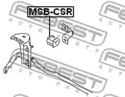 ВТУЛКА ЗАДНЬОГО СТАБІЛІЗАТОРА D12 FEBEST MSB-CSR