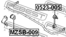 ВТУЛКА ЗАДНЬОГО СТАБИЛИЗАТОРА D19 FEBEST MZSB-009