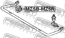 ВТУЛКА ЗАДНЬОГО СТАБИЛИЗАТОРА D19.6 FEBEST MZSB-MZ5R